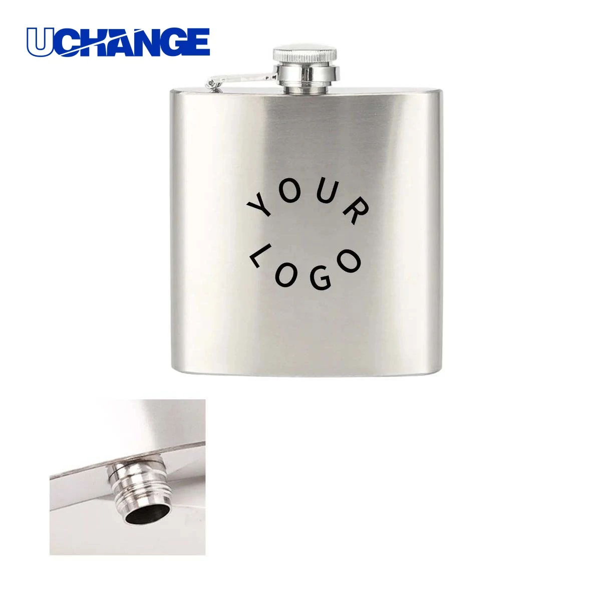 Stainless Steel Flask Bottle for Hiking and Sports Events, custom water bottle with logo imprint 1