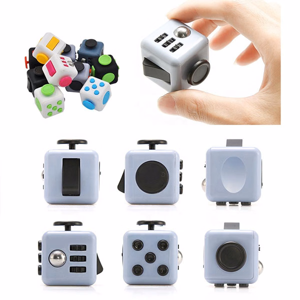 Promotional 6 Sides Rubber Silicone Kids Fidget Toys Dice Re