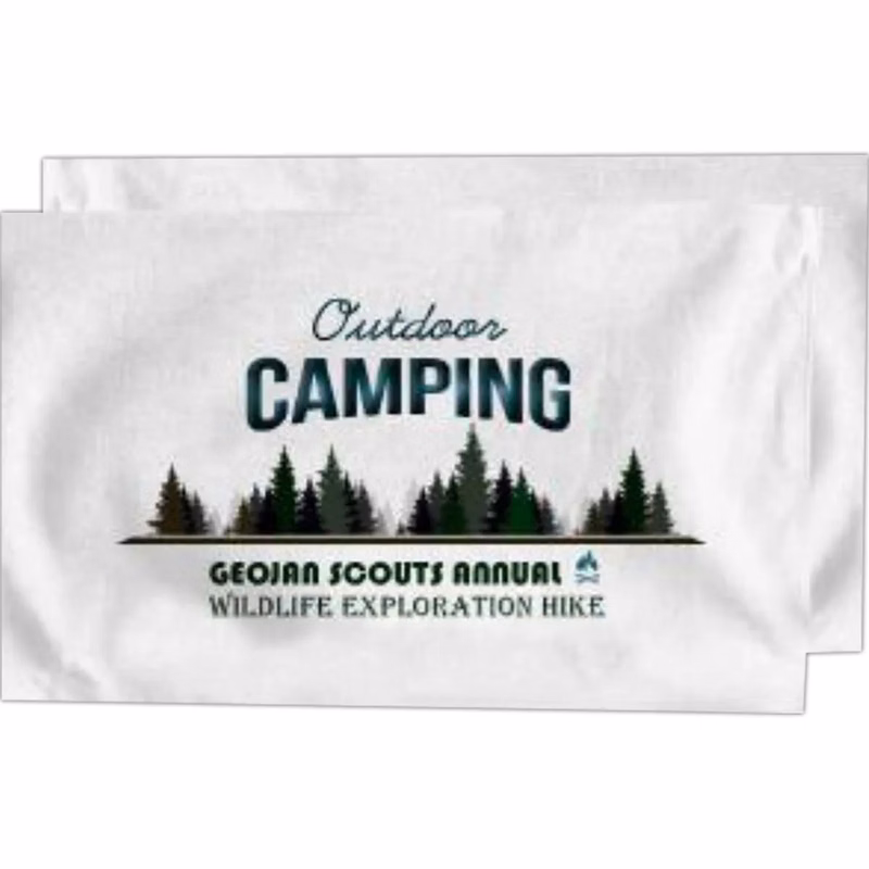 Sublimated Half-Bleed Microfiber Terry Sports Towel, 15x25