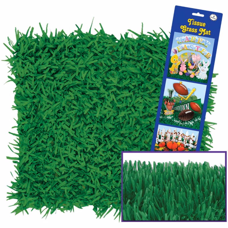 Tissue Grass Mats - Green 15" x 30"