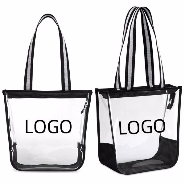 Zippered Clear Tote Bag