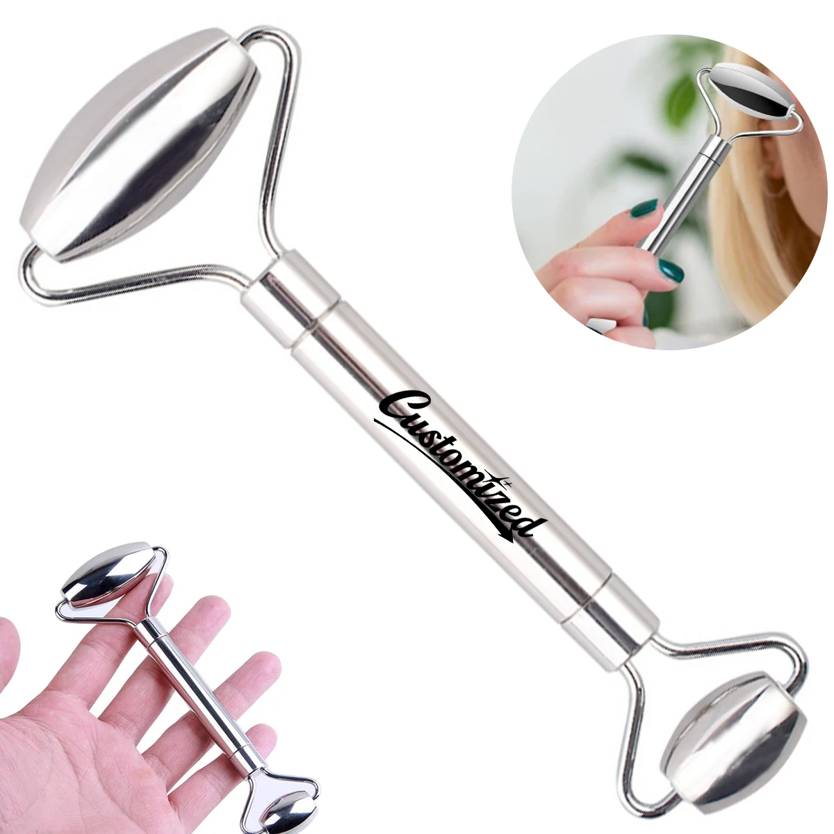 Double Head Facial Massage Roller 1