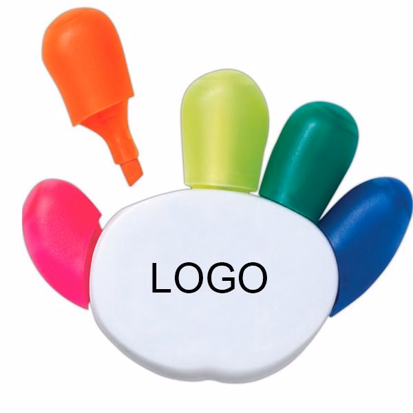Finger Shaped 5-in-1 Color Highlighter