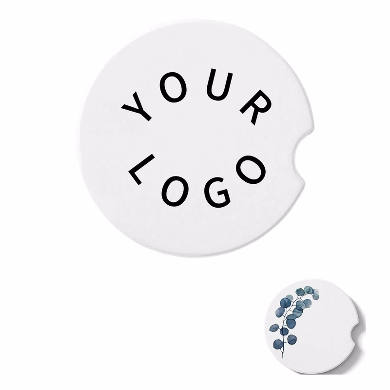 4-Color Printed Ceramic Car Coaster