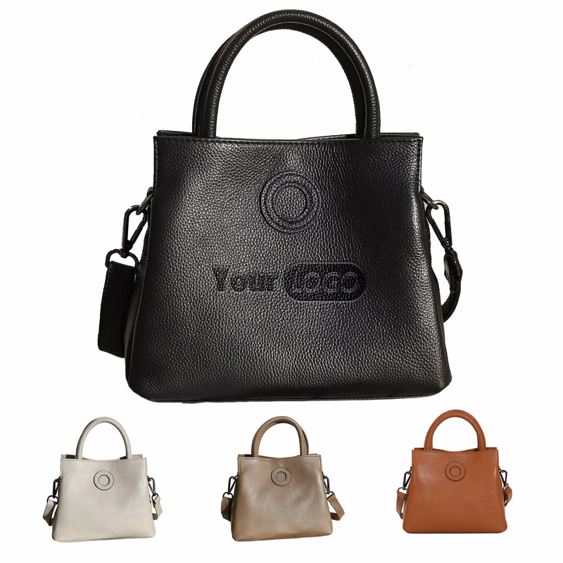 Genuine Leather Simple and large capacity stylish tote bag