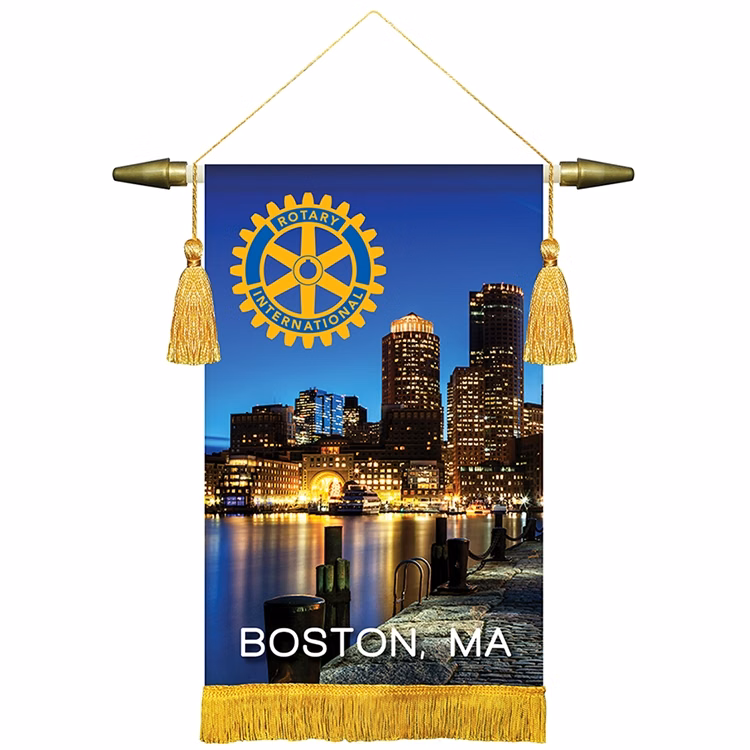 8" x 12" Podium Banner, Straight Cut/ with Fringe