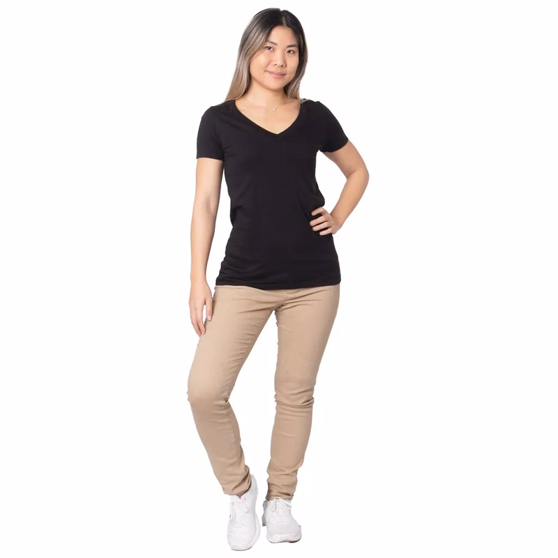 Women's Fine Jersey V-neck