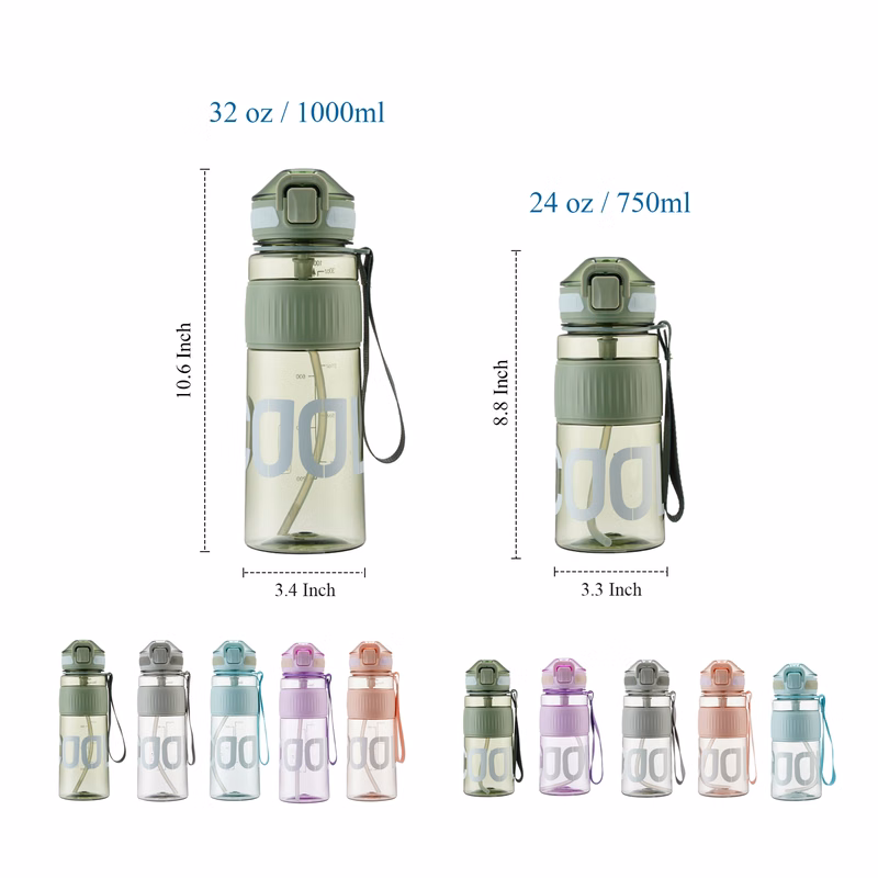 32 oz 24 oz Crystal-Clear Chic Water Bottle