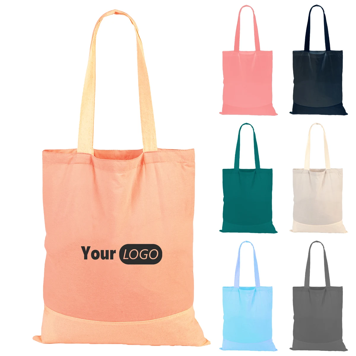 Canvas Custom Eco-Friendly Tote, custom tote bag with logo imprint 1