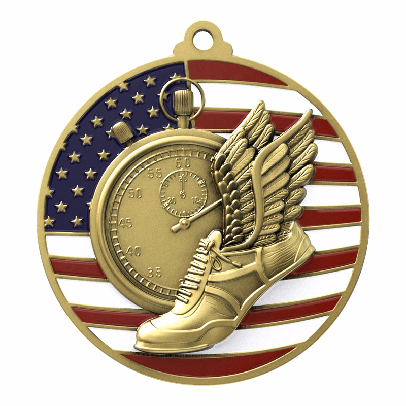 Track Patriotic Medallion (2-3/4")