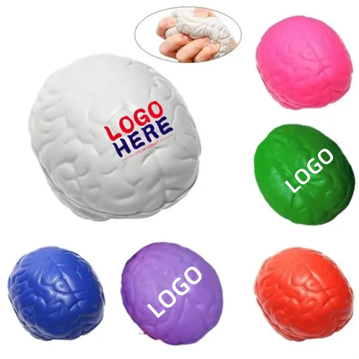 PU Brain Shape Stress Ball 1