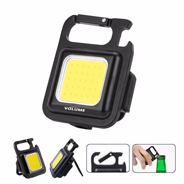 Custom Aluminum Rechargeable COB Work Light with 500mAh Battery — Multi-Use Emergency