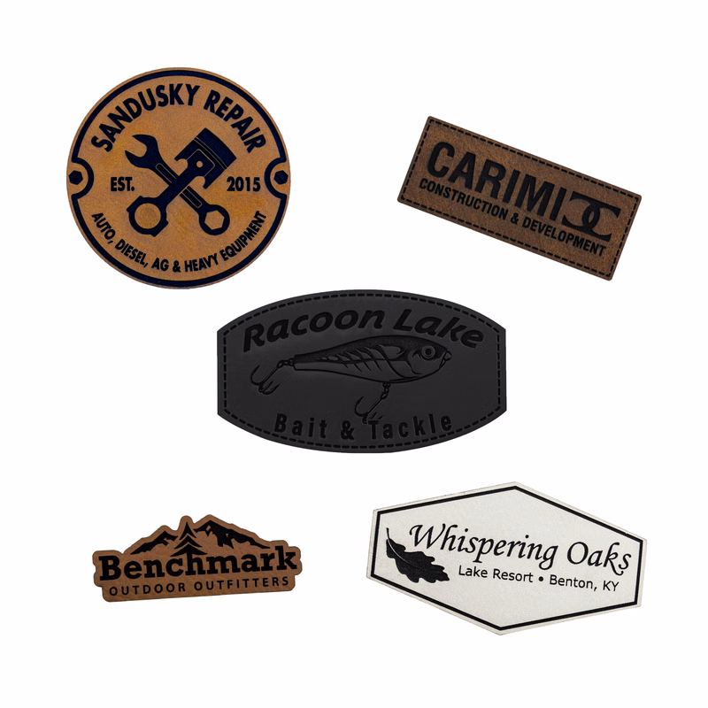 Custom Laser Engraved Leatherette Patch (2.5")