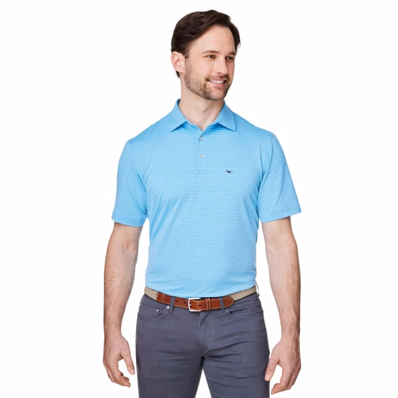 Vineyard Vines Men's Bradley Stripe Sankaty Polo - G012426