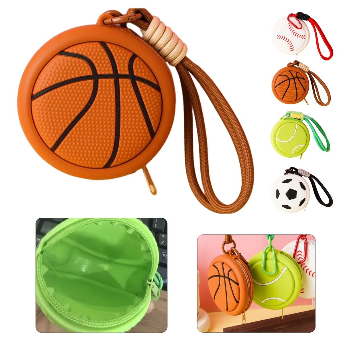 Sports Ball Silicone Coin Purse 1