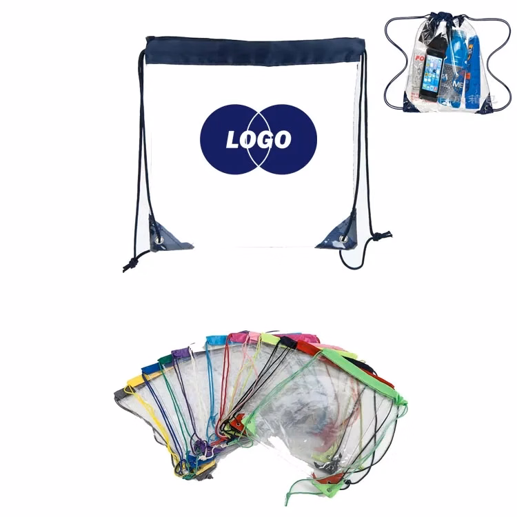 PVC Clear Stadium Drawstring Bag