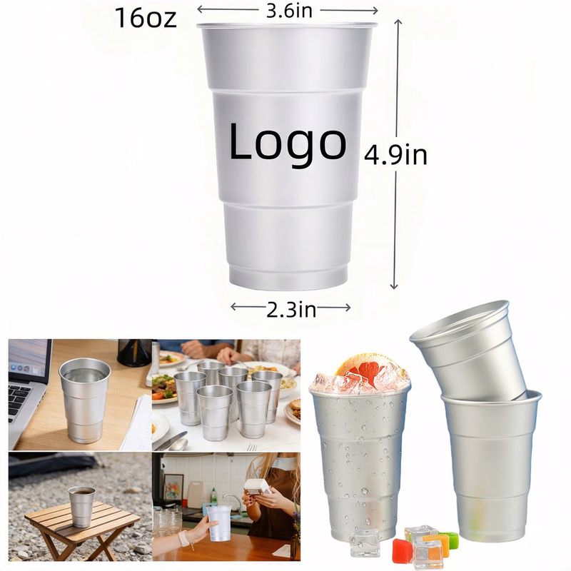 16oz Aluminum Thin Stadium Party Beer Cup