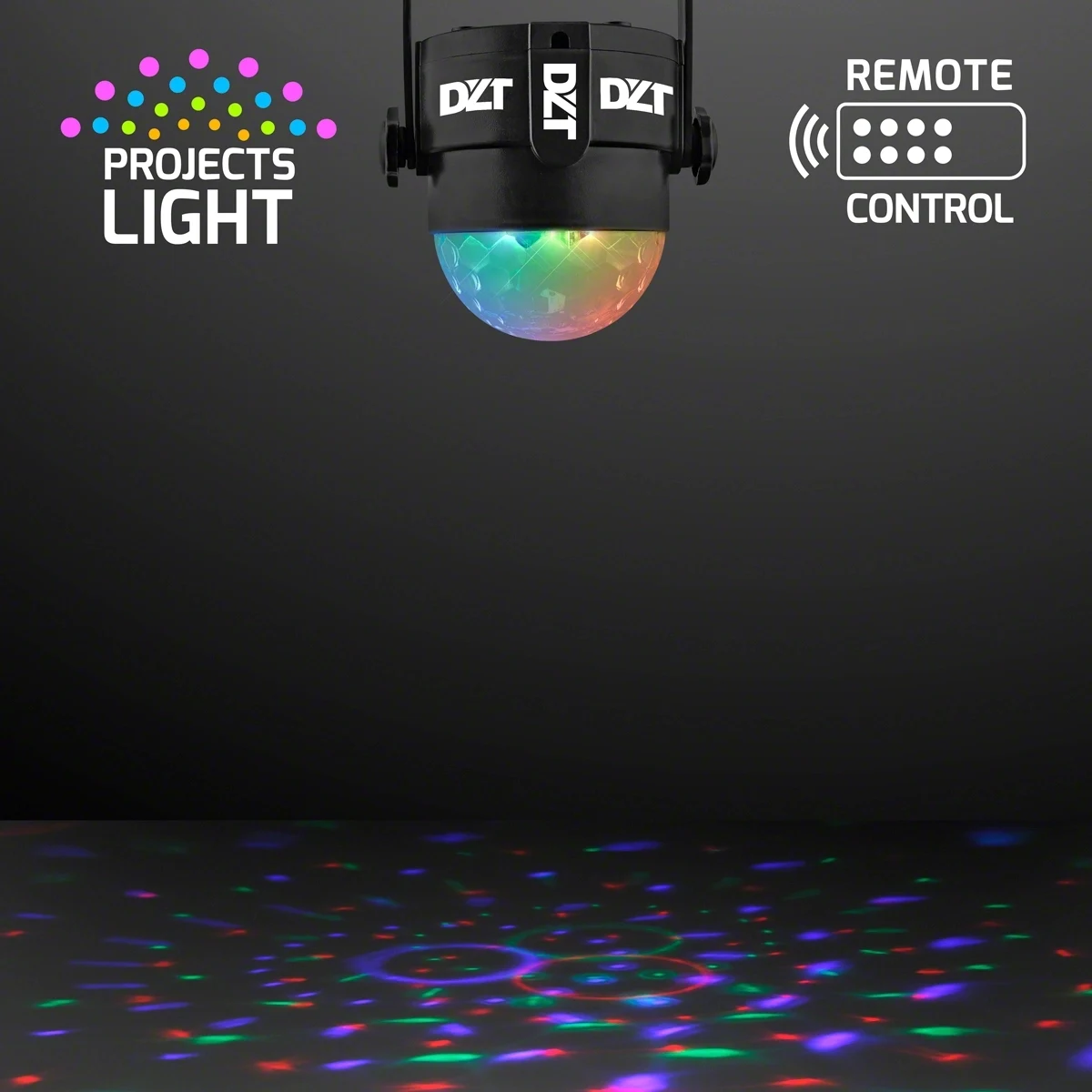 Instant Party Light Projector, 5" LED Disco Lamp with Remote 1