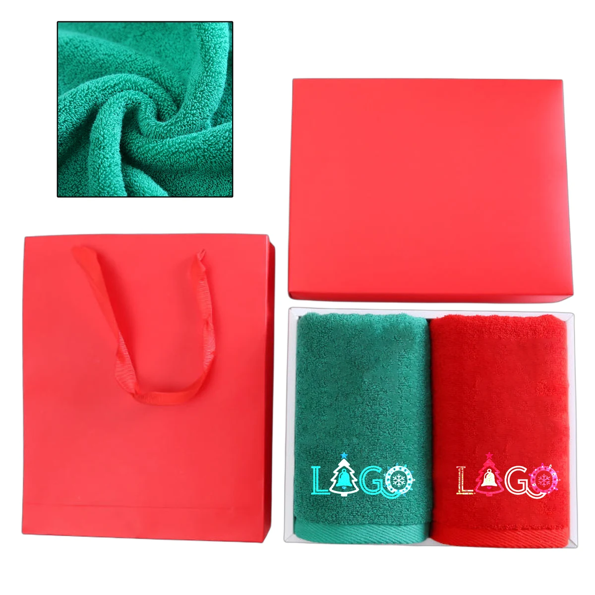 Christmas Two Piece Towel Gift Set 1
