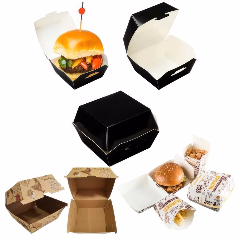Disposable Burger Box Custom Printed