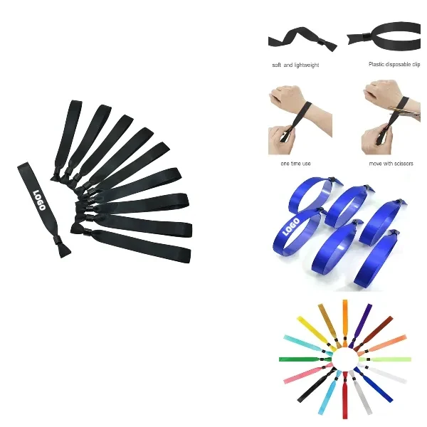Disposable Ribbon Wristbands 1