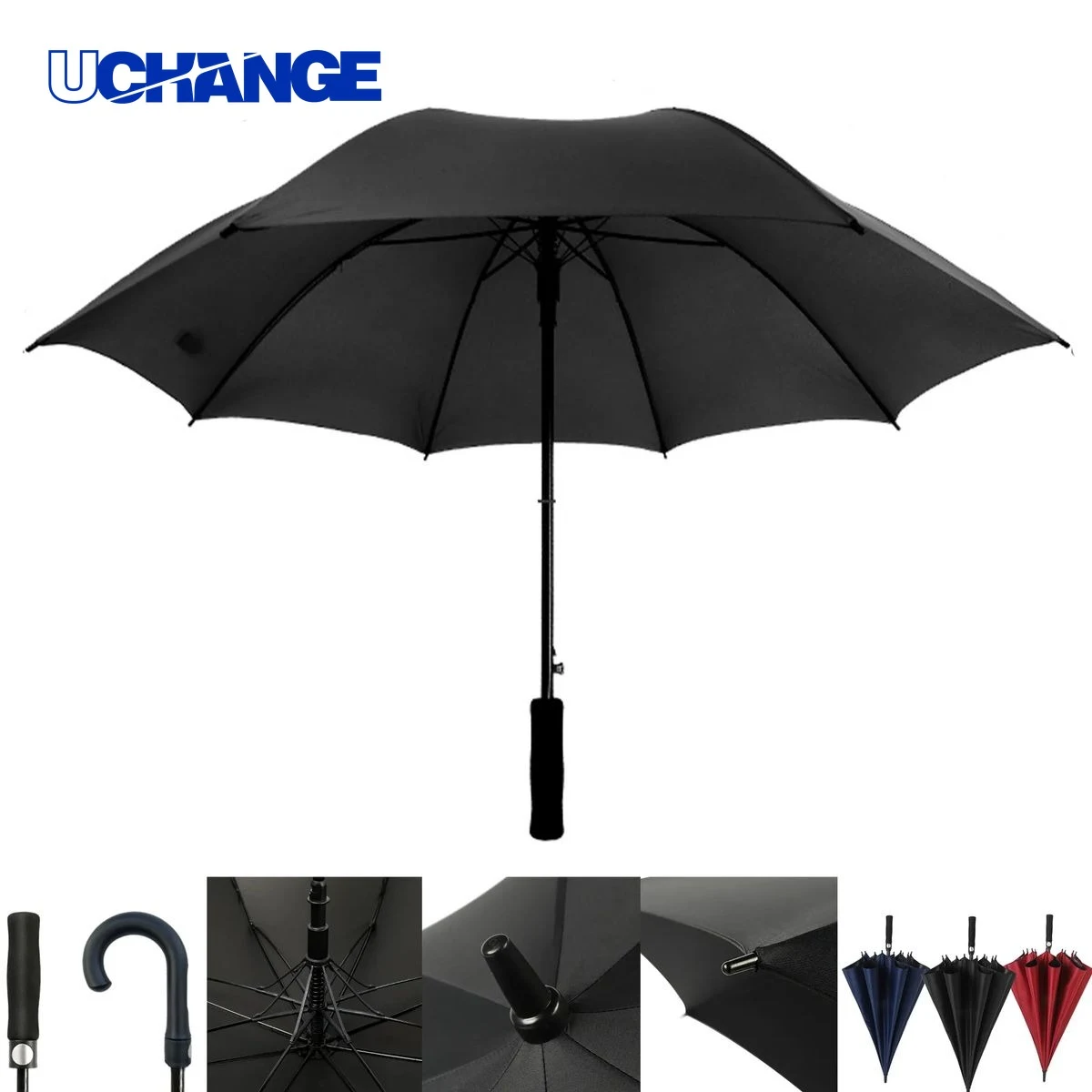 23 Inch Arc Windproof Large Golf Umbrella 1