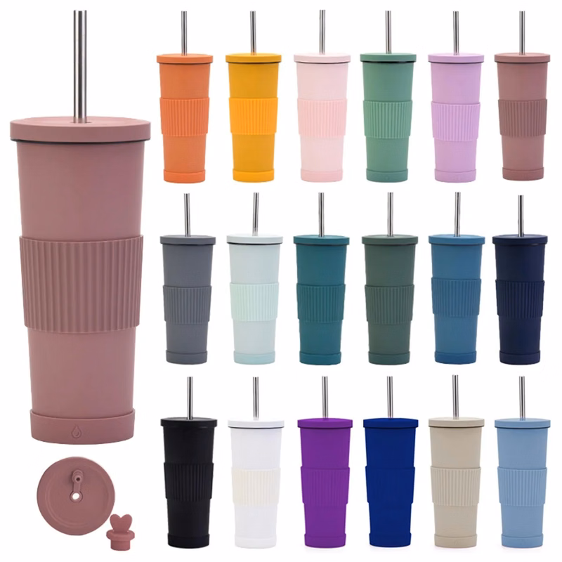 28oz Tumbler Insulated water Bottle with Straw