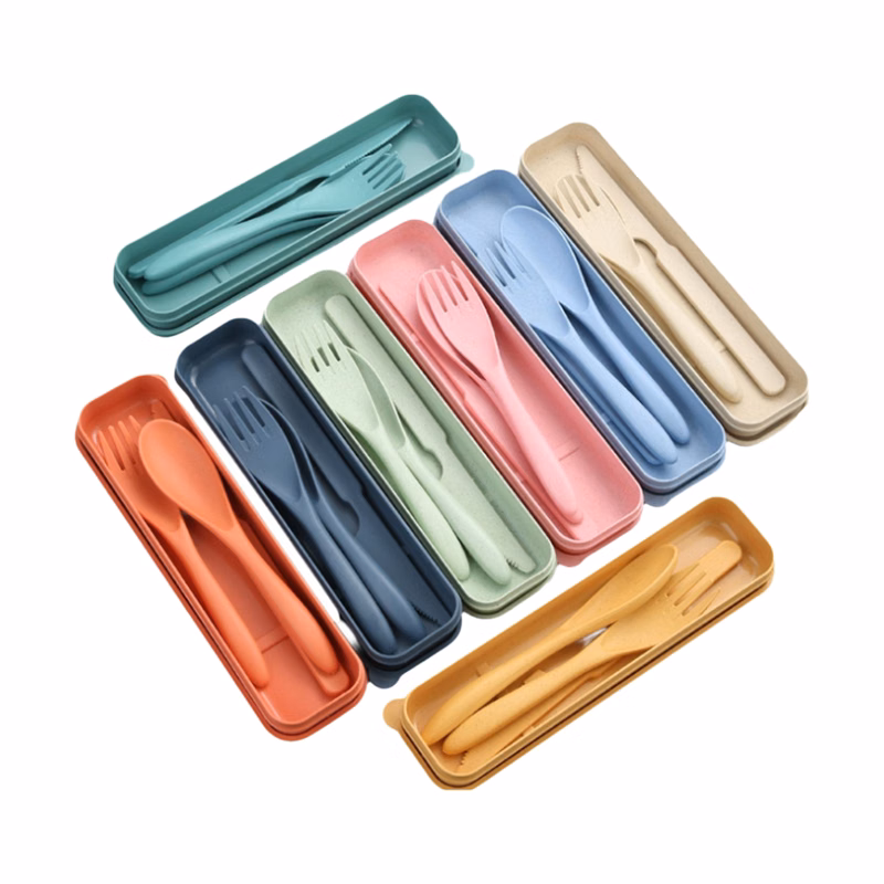 3 pcs Portable Outdoor Tableware Set