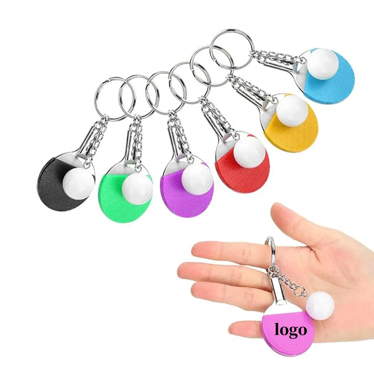 Mini Keyrings With Table Tennis Keychain 1