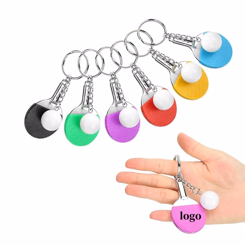Mini Keyrings With Table Tennis Keychain