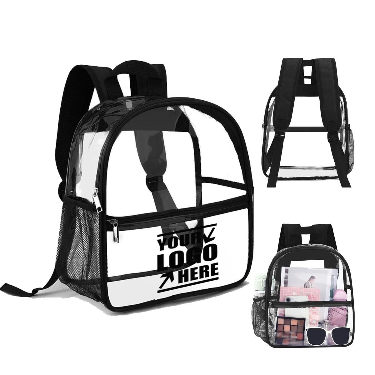 Sleek Clear PVC Backpack 1