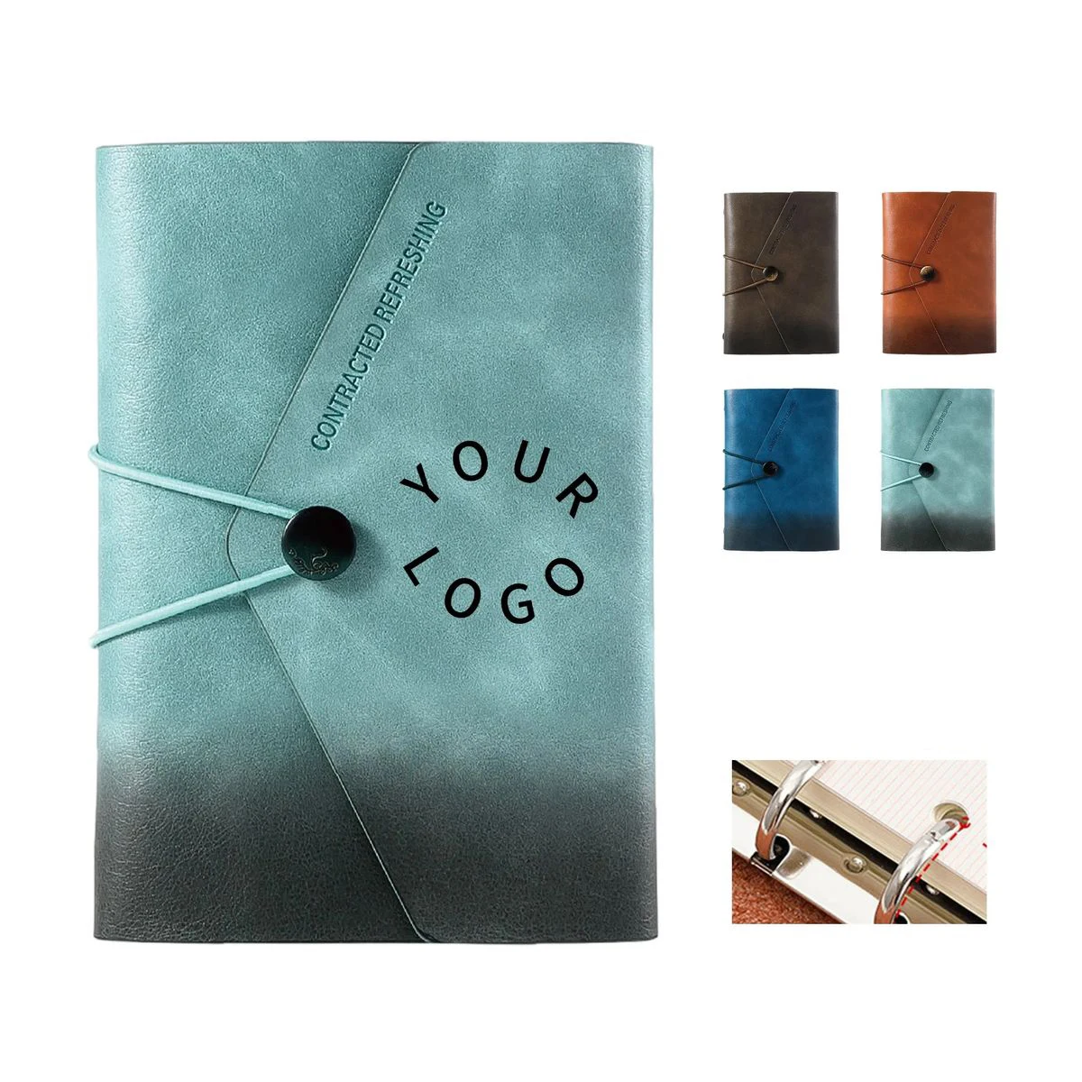 PU Leather Notebook with Comfortable Flexible Outer Shell 1