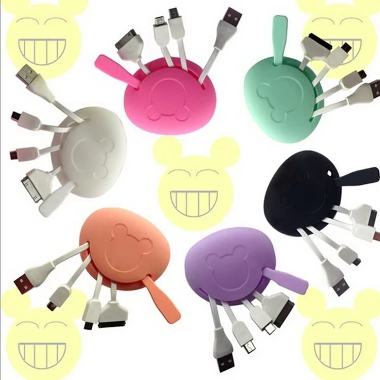 Smiling Silicone Packet USB Cable 1