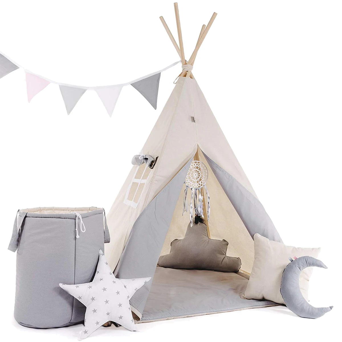 Kid's Foldable Teepee Play Tent 1