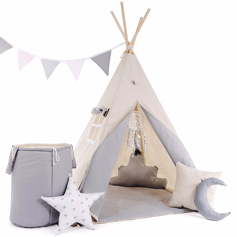 Kid's Foldable Teepee Play Tent