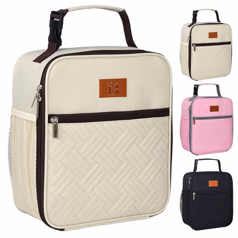 Waterproof Portable Insulated Lunch Bag Multiple Pockets