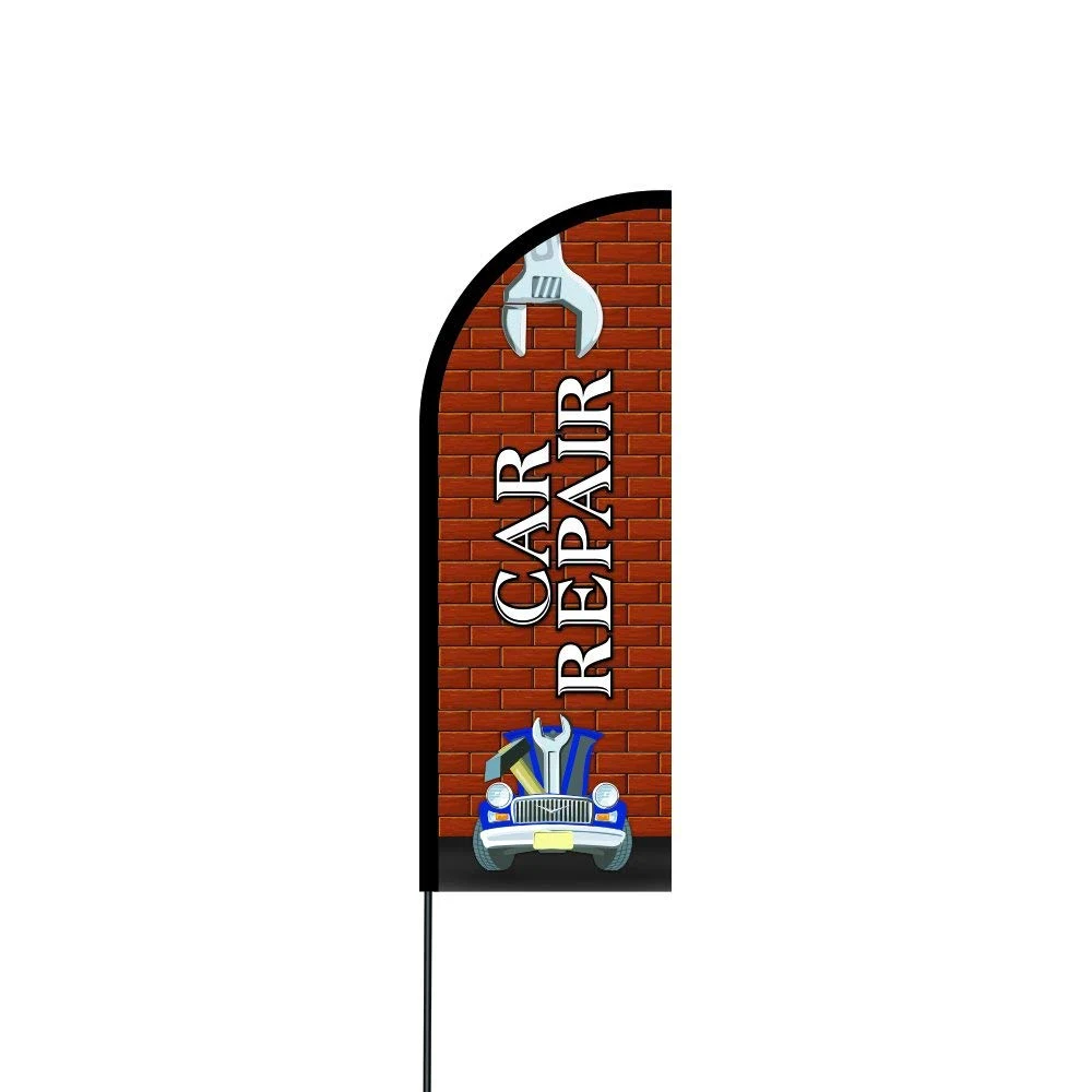 Car Repair Flag Kit Hardware 11' Feet Feather Flag Sign Outdoor Banner 1