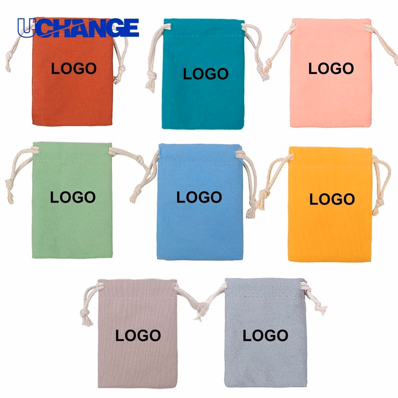Cotton Drawstring Jewelry Bag Pouch
