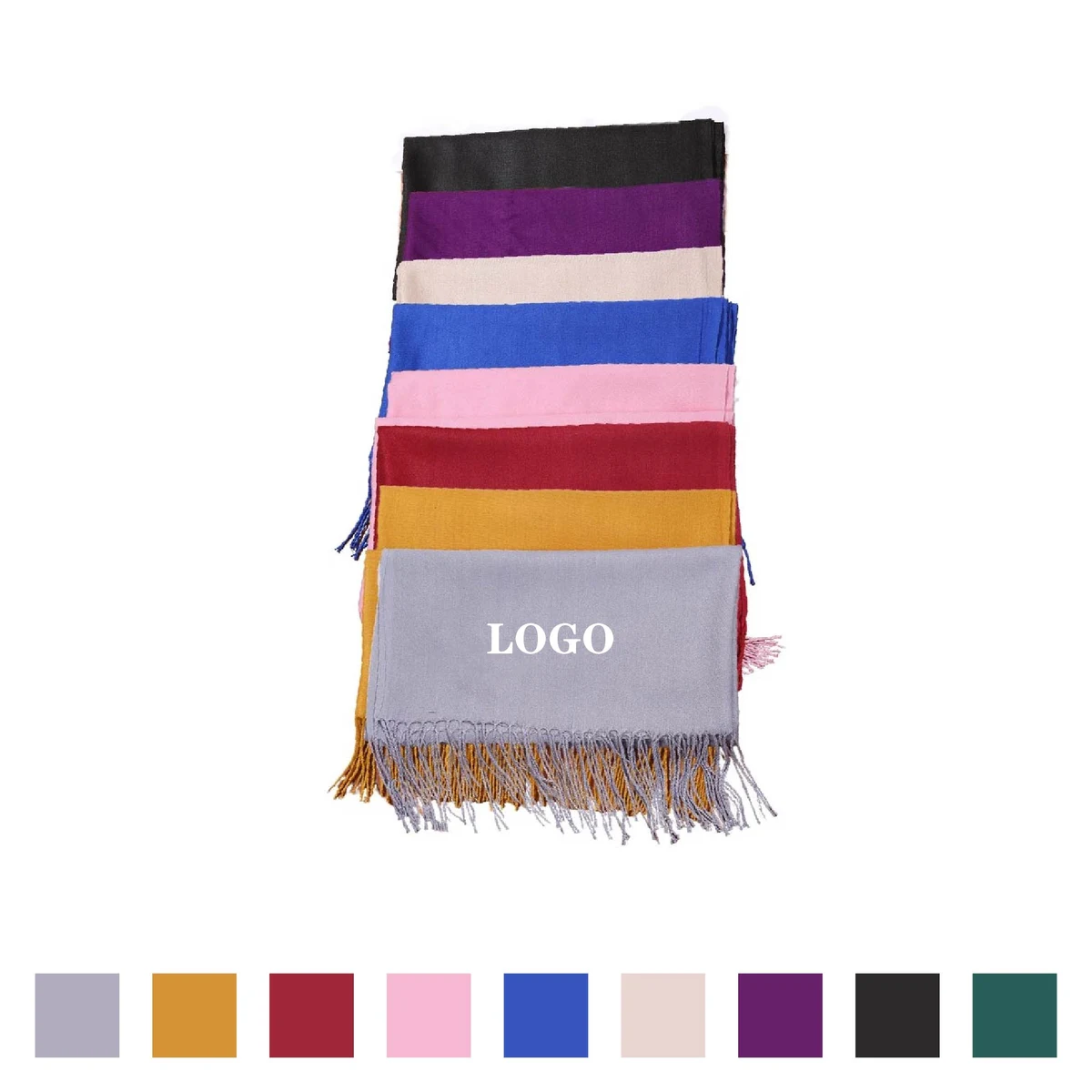 MOQ 5 pcs Autumn Winter Tassel Shawl 1