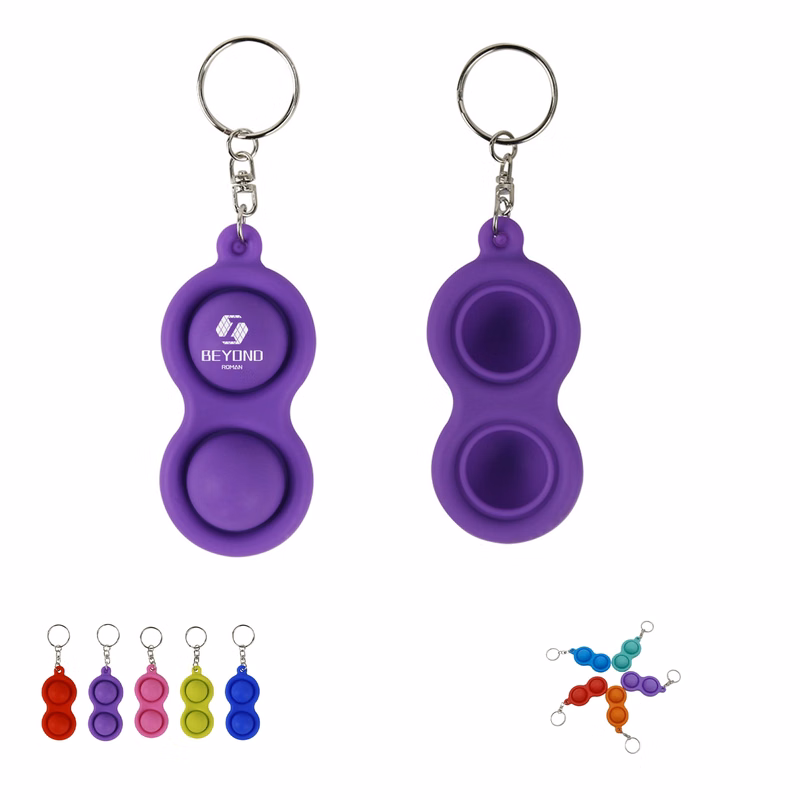 Silicone Bubble Sensory Toy Keychain