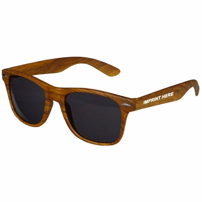 Risky Business Sunglasses - Wood Grain