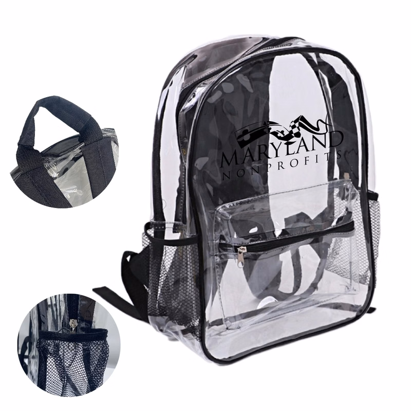 Improved Transparent Zipper Backpack