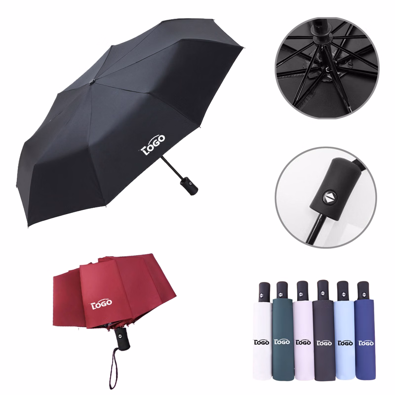MOQ10 Automatic Folding Umbrella For All Weather