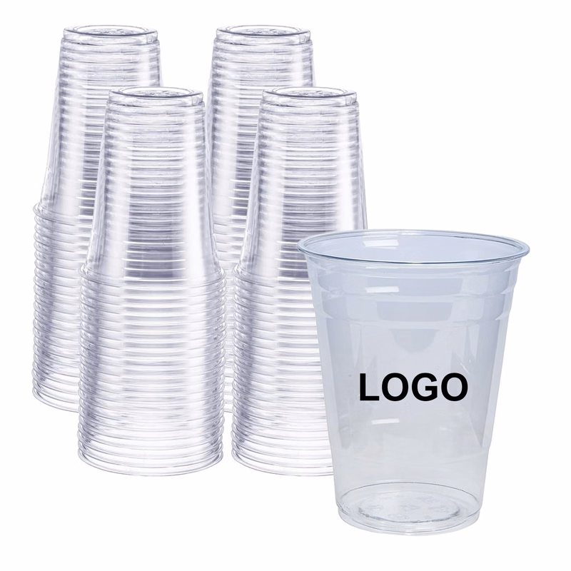 PET Plastic Coffee Cup 16 OZ
