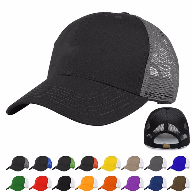 Mesh Cotton Twill Trucker Baseball Cap