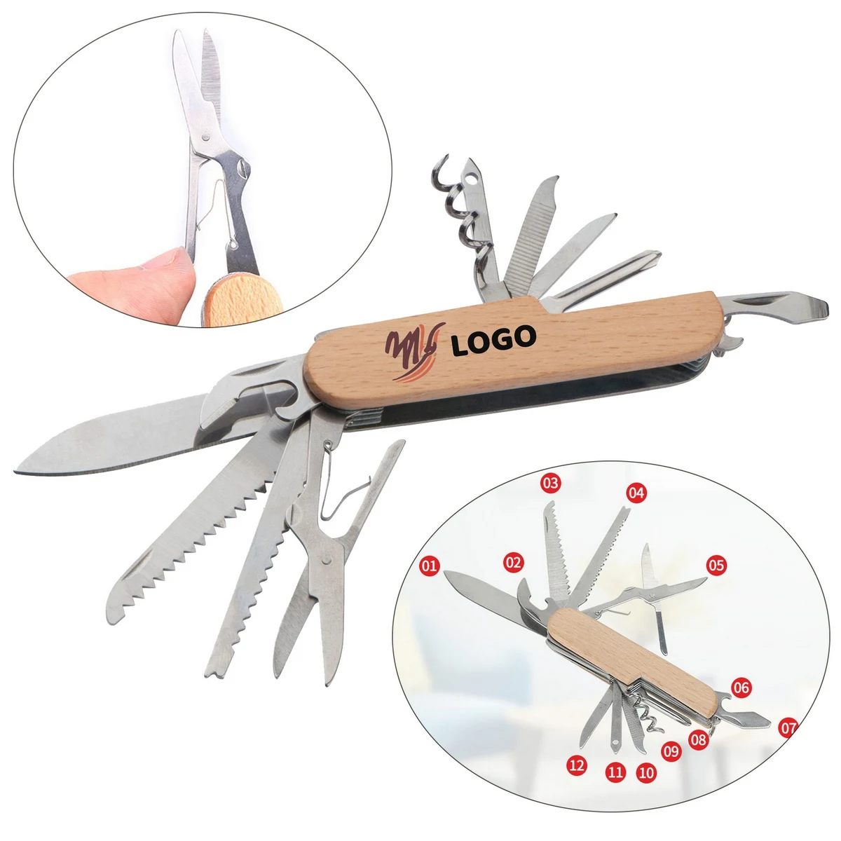 Rosewood Pocket Swiss Army Knife 1