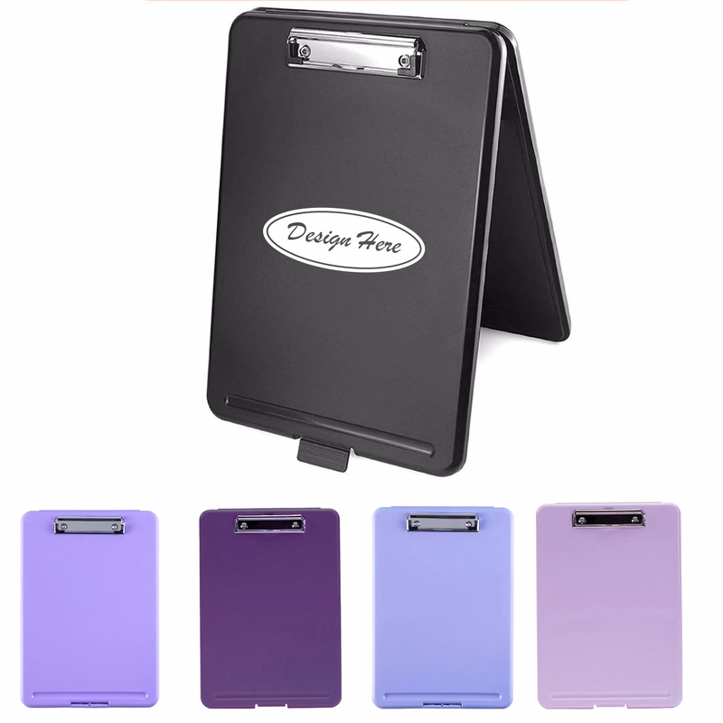 Plastic Clipboard with Hook, Solid Color File Holder Clamp