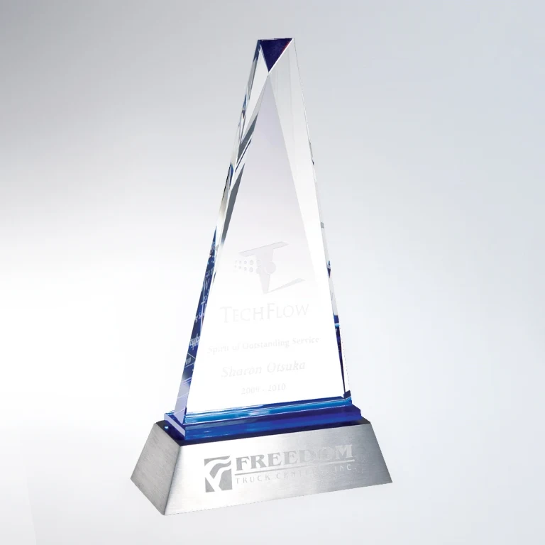 Blue Paramount Optic Crystal Award 1