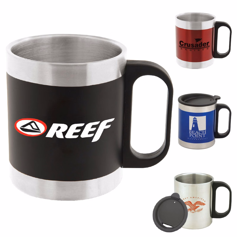 9 Oz. Cafe Franc Stainless Steel Coffee Mug