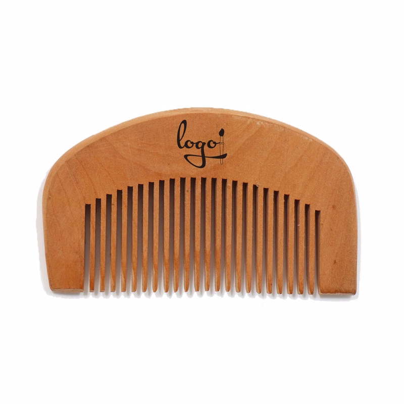 Peach Wood Hair Comb